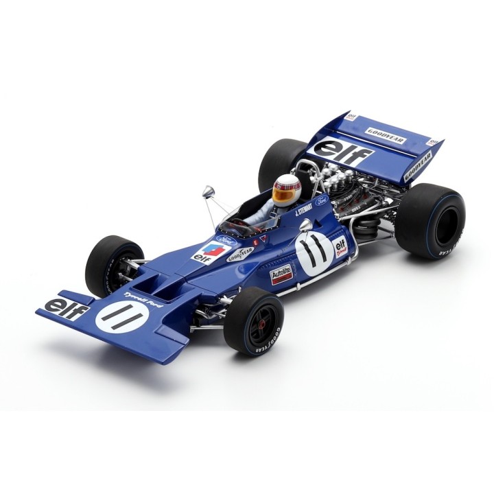 1:18 SPARK 18S357 Tyrrell 003 n°11 Stewart Winner Monaco 1971