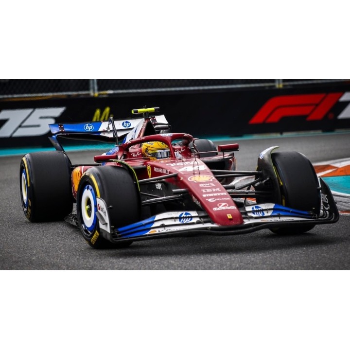 1:18 LOOKSMART LS18F1077 Ferrari SF-25 Hamilton Miami 2025