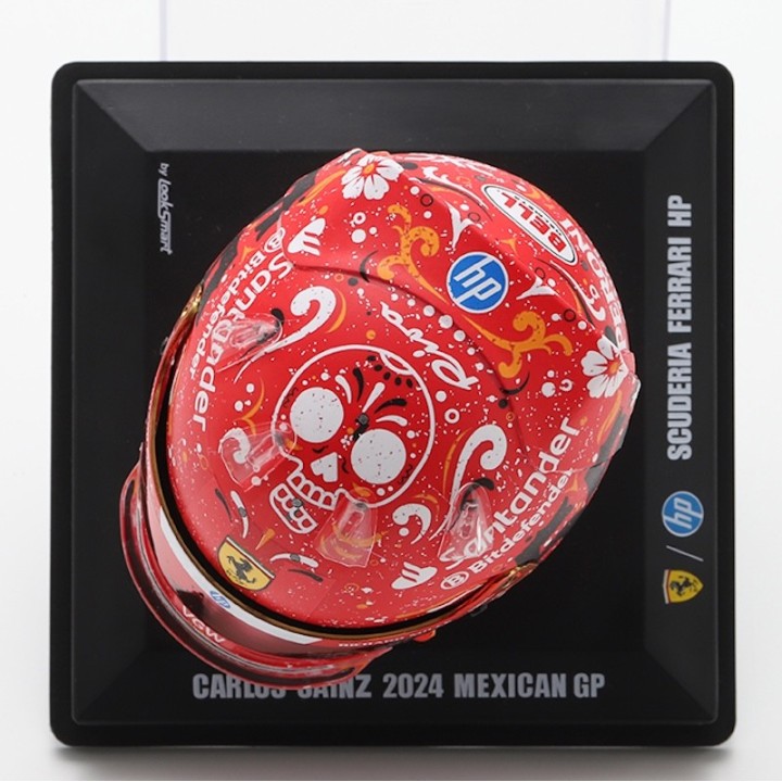 LOOKSMART LSHEL007 Casque Carlos Sainz Vainqueur Mexico 2024