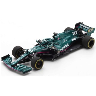 SPARK S7673 Aston Martin Mercedes AMR21 n°18 Stroll Bahrain 2021