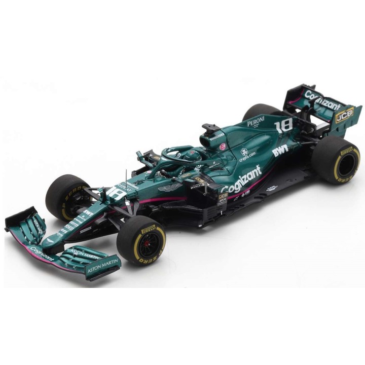 SPARK S7673 Aston Martin Mercedes AMR21 n°18 Stroll Bahrain 2021