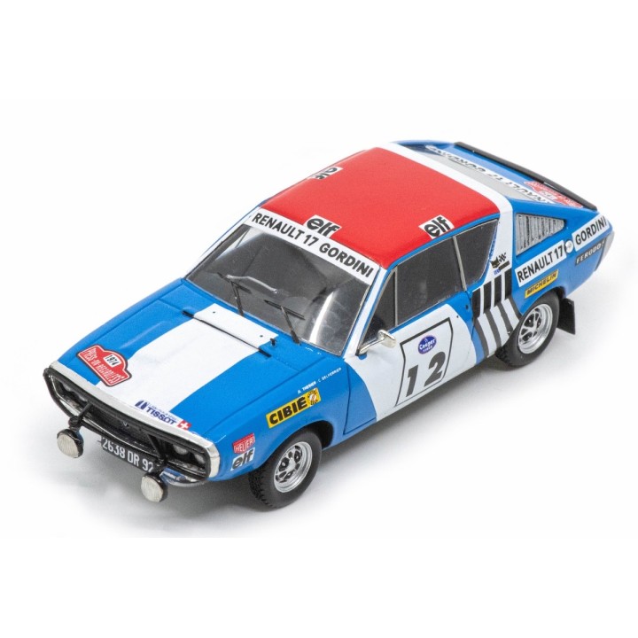 SPARK S6444 Renault 17 Nn°12 Therier Winner Rallye Press on Regardless 1974