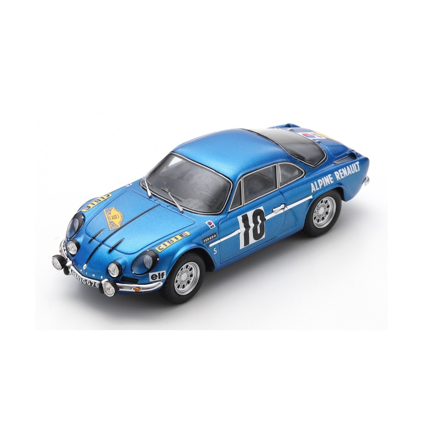 Miniature Spark SF127 Alpine A110 N°10 – Vainqueur Rallye Routes Du Nord 1969 – 1/43