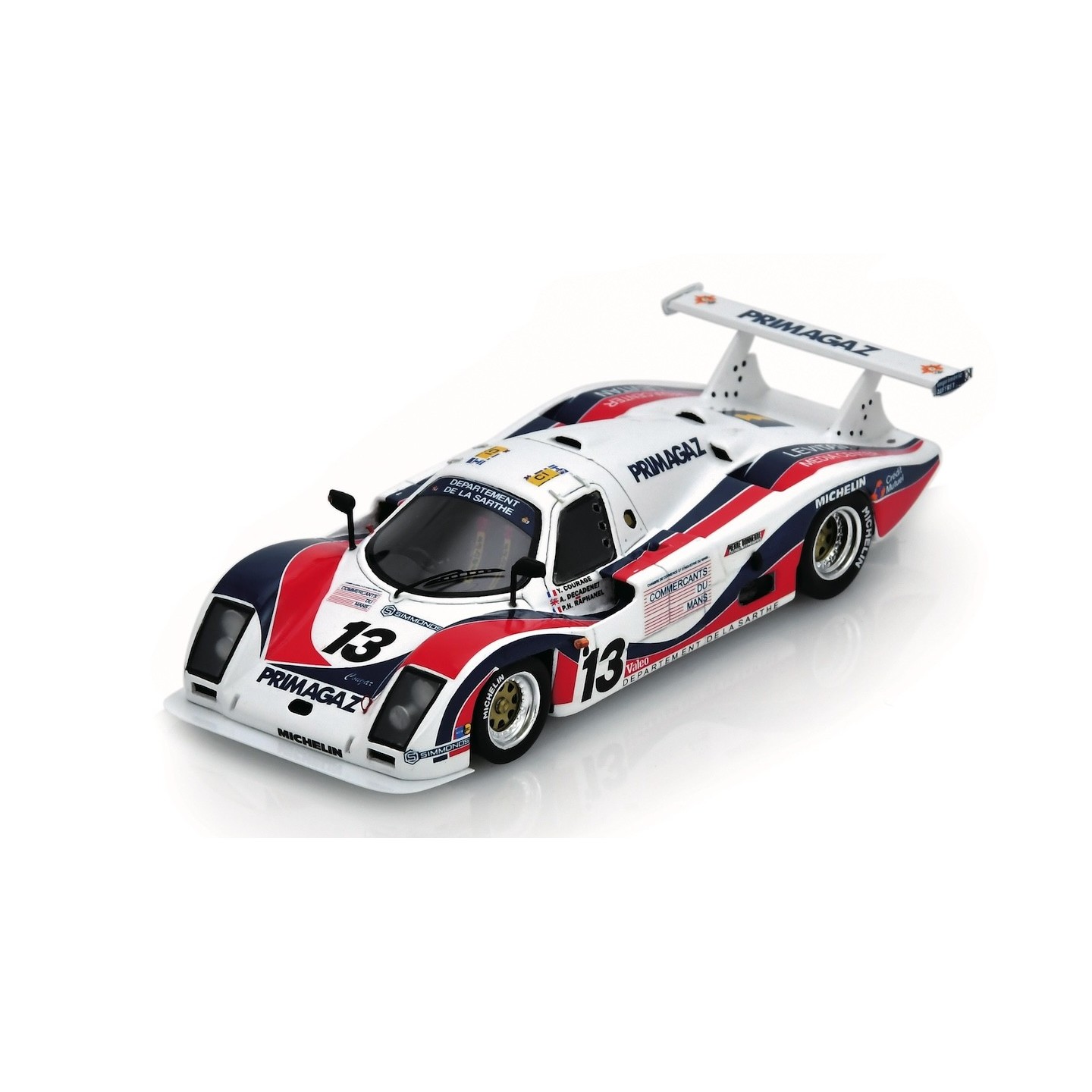 COUGAR C01 B FORD COSWORTH N° 13 LE MANS 1983 Decal 1 43e