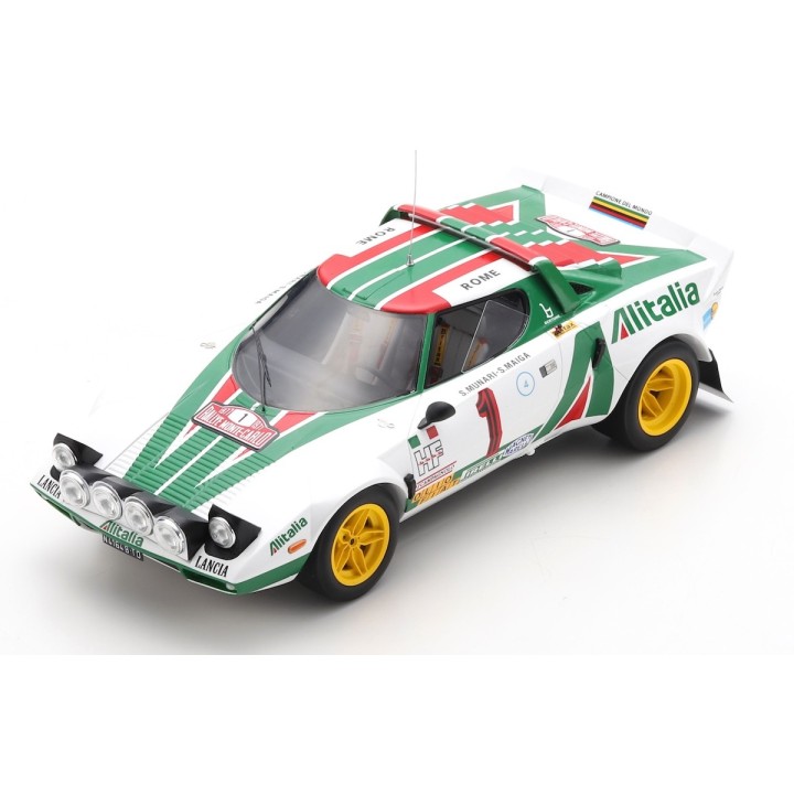 1:18 SPARK 18S535 Lancia Stratos HF n°1 Munari Winner Monte Carlo 1977
