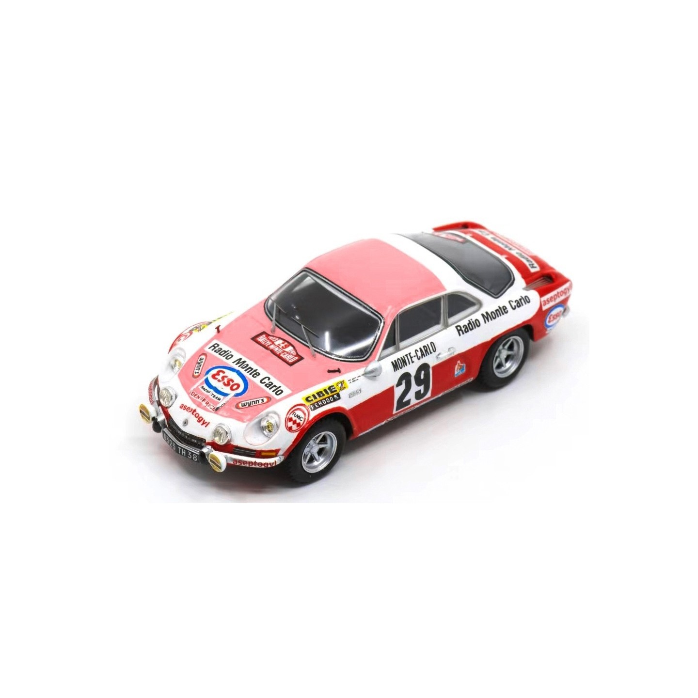 Spark Alpine A110 #29 Moss Carlsson Crellin Rally Monte Carlo 1973 1/43