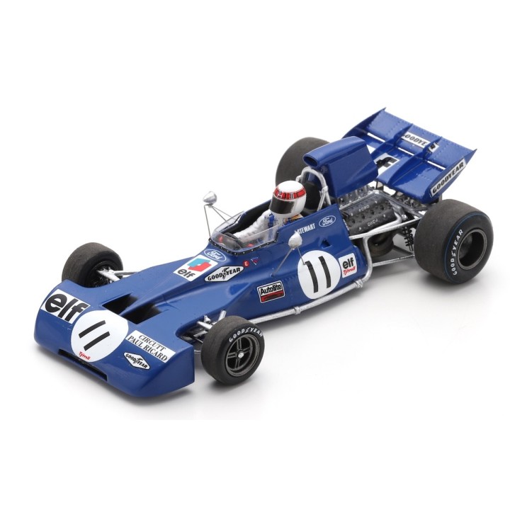 SPARK S7232 Tyrrell 003 n°11 Jackie Stewart Winner Le Castellet 1971