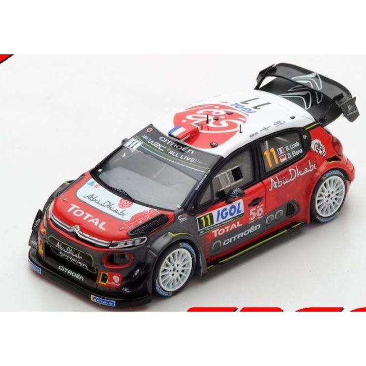 SPARK S5969 Citroën C3 WRC Loeb n°11 Tour de Corse 2018