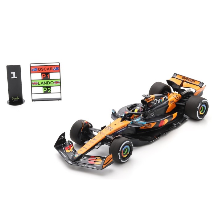 1/18 SPARK 18S1008 McLaren MCL39 n°4 Oscar Piastri Vainqueur Shanghai 2025 %