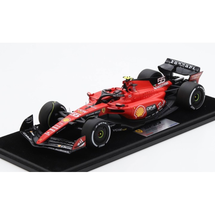 1:18 LS18F1054 LOOKSMART Ferrari SF-23 Carlos Sainz Winner Singapor 2023