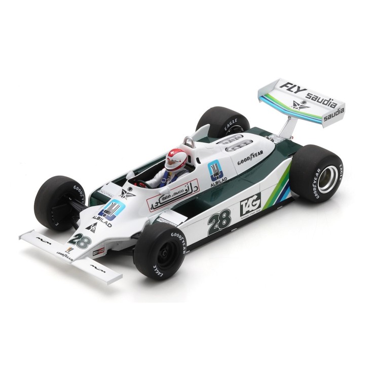 1:18 SPARK 18S735 Williams FW07 n°28 Clay Regazzoni Winner Silverstone 1979 %