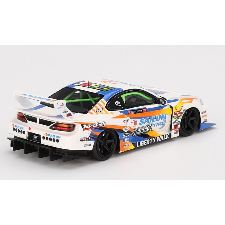 TRUESCALE TSMV0023 Nissan Silvia (S15) LB-Super Silhouette n°555 Yukio Fausto Formula Drift Japan 2023