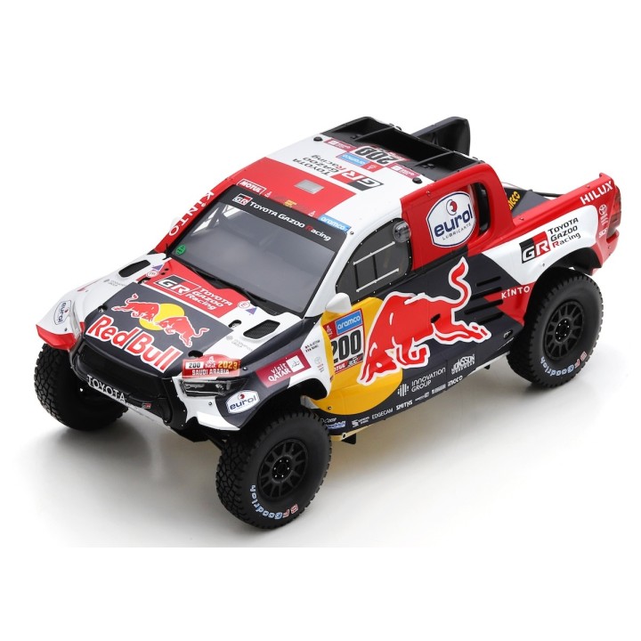 1:18 SPARK 18S317 Toyota GR DKR HILUX T1+ n°200 Nasser Al-Attiyah Winner Dakar 2023