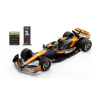 1/18 SPARK 18S986 McLaren MCL38 n°4 Lando Norris Vainqueur Miami 2024