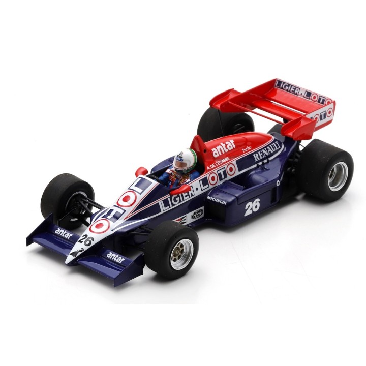 SPARK S7419 Ligier JS23 n°26 Andrea de Cesaris Hockenheim 1984 %