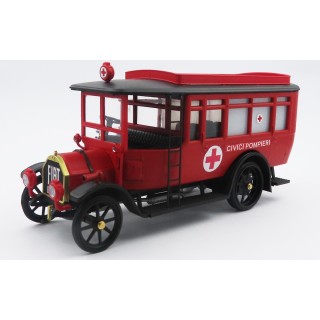 RIO RIO4772 FIAT 15 TER Omnibus Ambulanza Civici Pompieri 1920 %