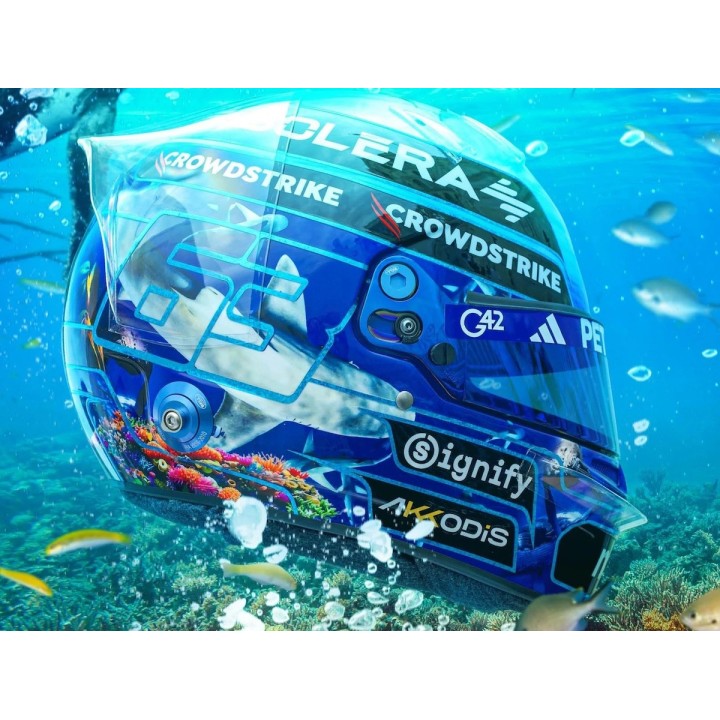 SPARK 5HF222 Casque George Russell Azerbaijan 2025 % SPARK 5HF222 Casque George Russell Azerbaijan 2025 %