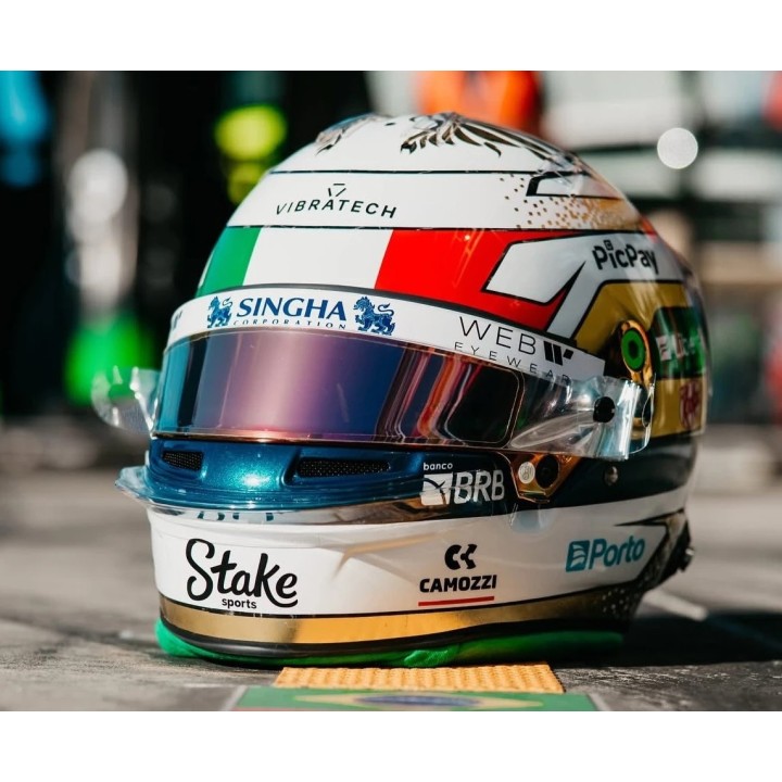 SPARK 5HF224 Casque Gabriel Bortoleto Monza 2025 % SPARK 5HF224 Casque Gabriel Bortoleto Monza 2025 %