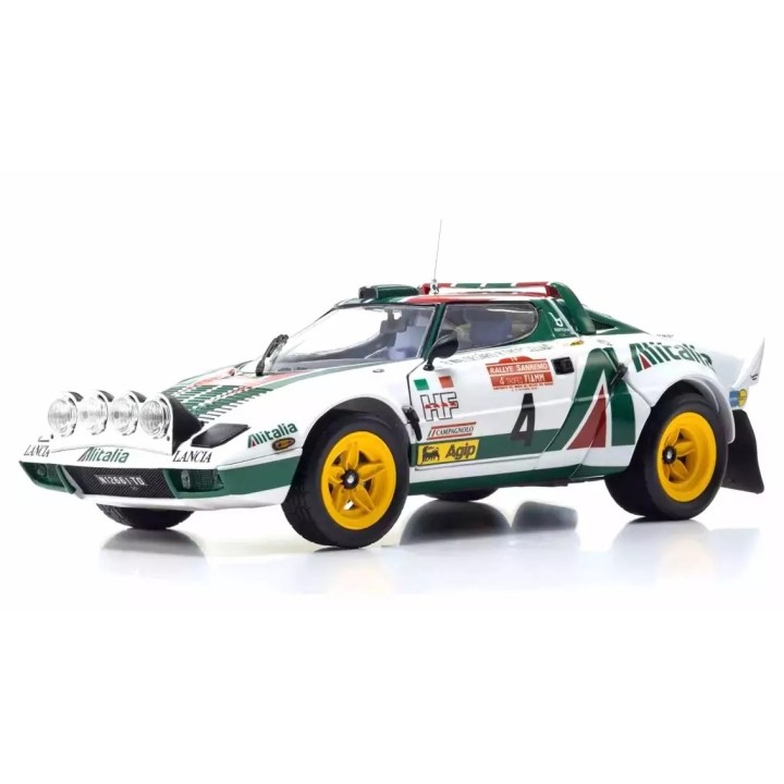 1:18 KYOSHO KS08130F Lancia Stratos HF Waldegard Winner Sanremo 1976 %