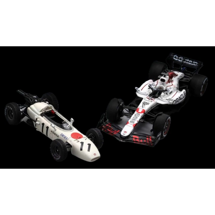SPARK SP753 Red Bull RB21 Verstappen Winner Suzuka 2025 & Honda RA272 Ginther Winner Mexico 1965 %
