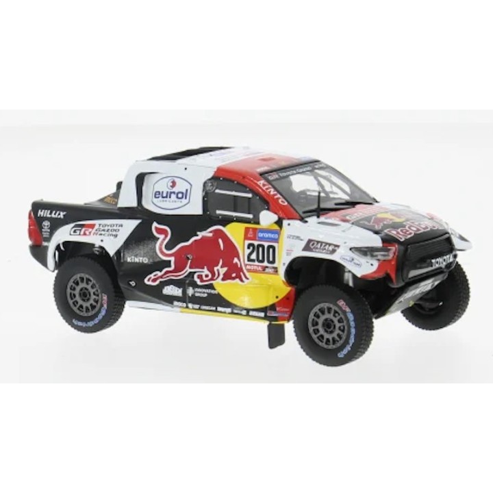 IXO RAM986.22 Toyota GR DKR Hilux Evo T1+ n°200 Al-Attiyah Vainqueur Dakar 2023 %