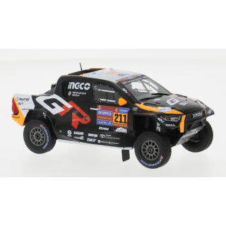 IXO RAM985.22 Toyota GR DKR Hilux Evo T1+ n°211 Henk Dakar 2025 %