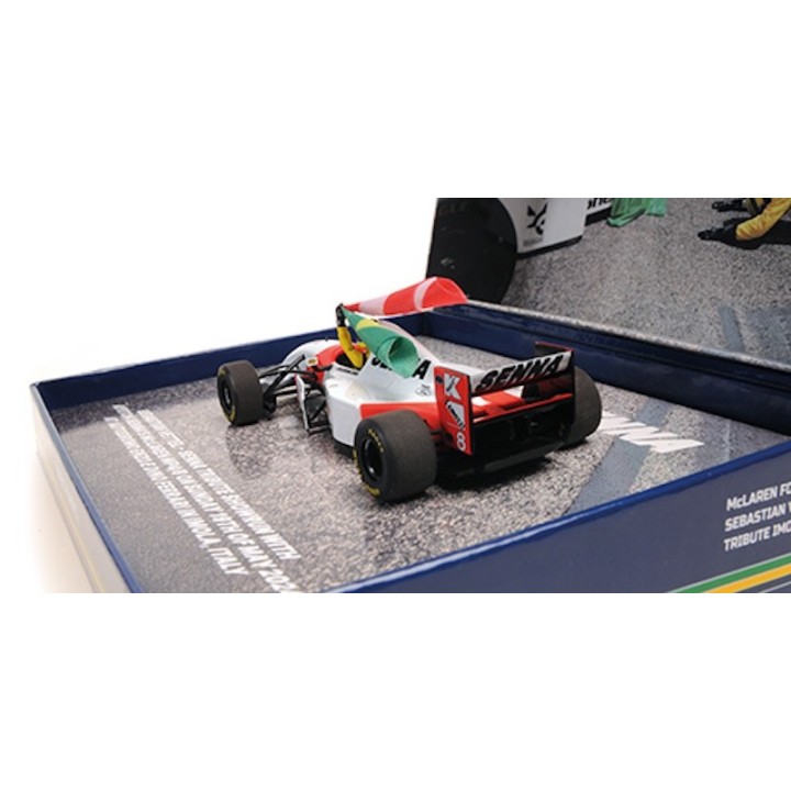 MINICHAMPS 530934305 McLaren Ford MP4/8 Sebastian Vettel Hommage Imola 19.05.24
