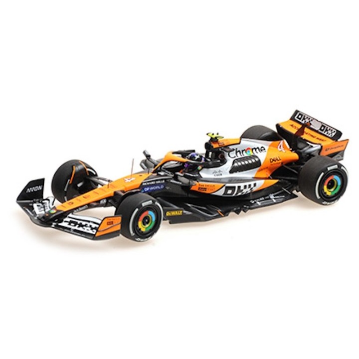 MINICHAMPS 537246104 McLaren MCL38 Lando Norris Winner Singapore 2024