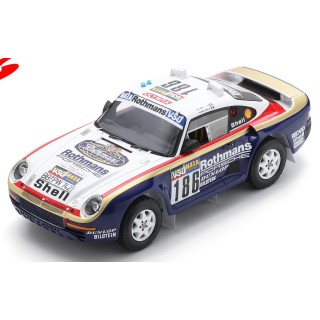SPARK 1/18 Porsche 959 n°186 Metge Vainqueur Paris Dakar 1986