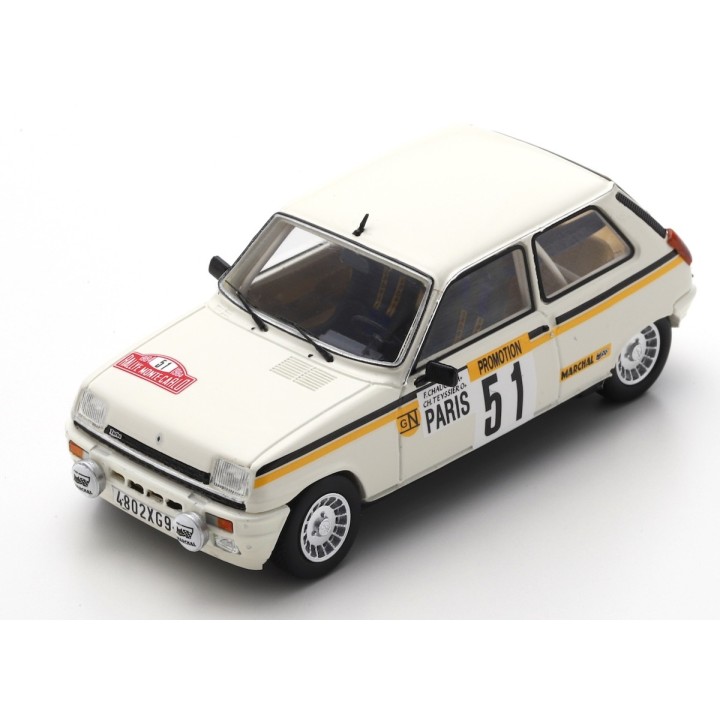 SPARK S3868 Renault 5 Alpine Turbo n°51 Chauche Monte Carlo 1984