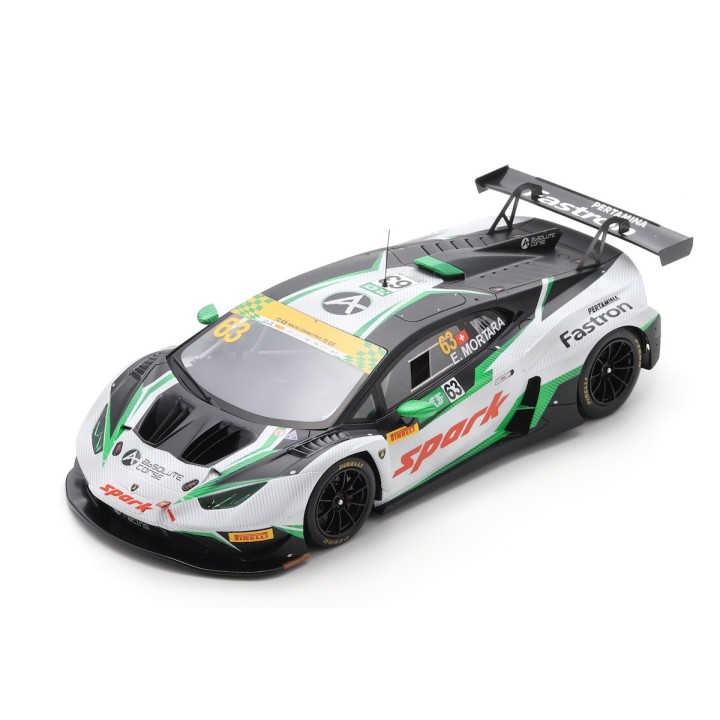 1:18 SPARK 18SA039 Lamborghini Huracán GT3 Evo 2 n°63 Edoardo MORTARA FIA GT World Cup 2025 %