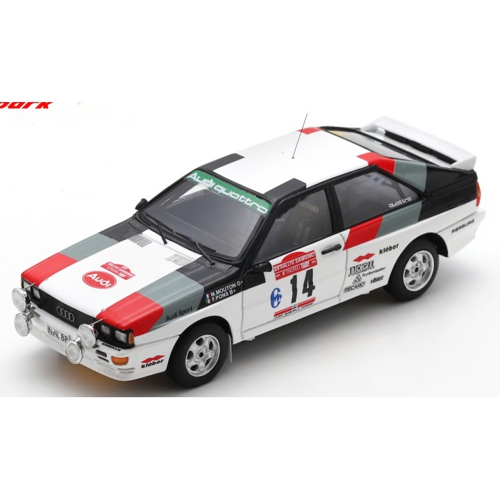 SPARK S3220 Audi quattro n°14 Mouton Sanremo 1981 %