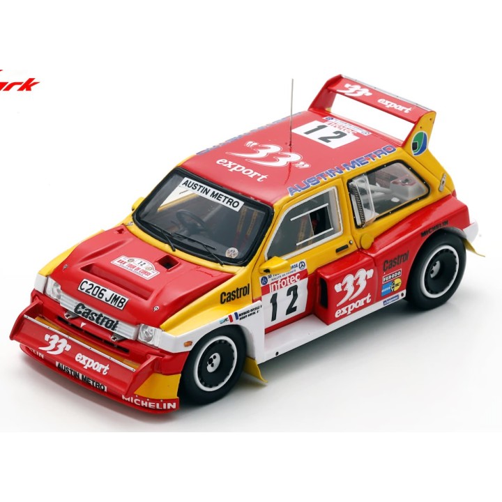 SPARK S8163 MG Metro 6R4 n°12 Auriol Tour de Corse 1986 %