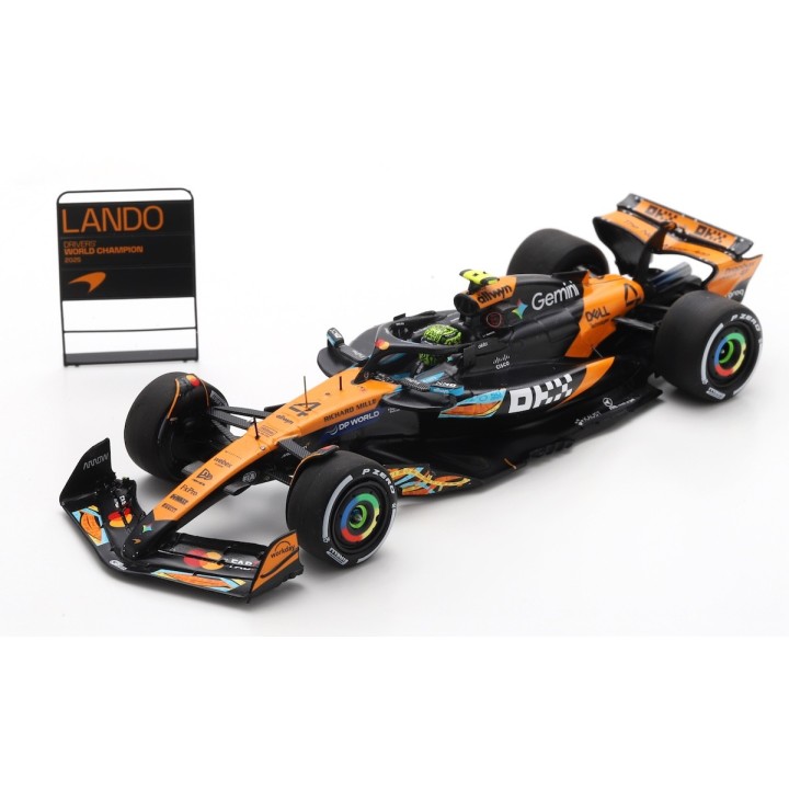 SPARK S9678 McLaren MCL39 Norris Abu Dhabi World Champion 2025