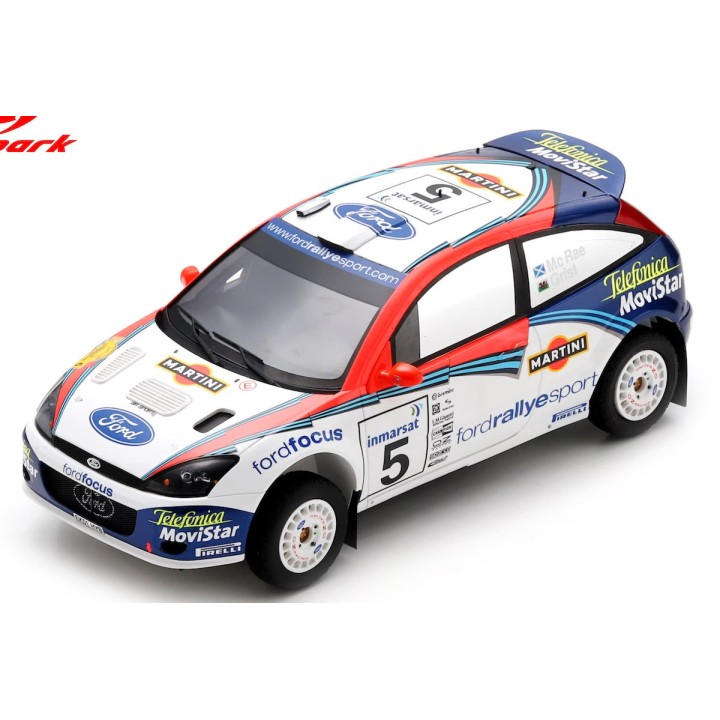 SPARK 18S1044 Ford Focus WRC 02 n°5 C. McRae Winner Safari Rally 2002 %