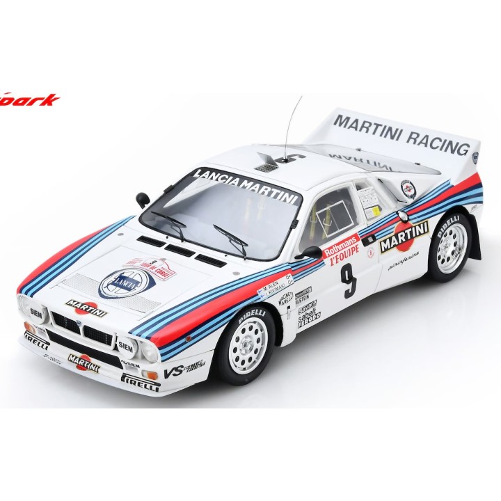 1:18 SPARK 18S1209 Lancia 037 Rally n°9 M. Alén Winner Tour de Corse 1983 %