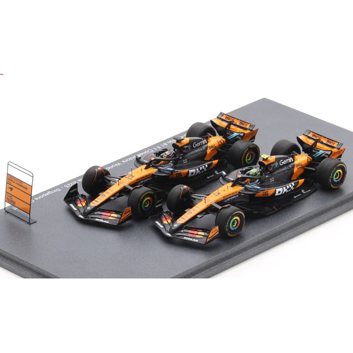 SPARK S9590 Box McLaren MCL39 n°4 & n°81 Formula 1 Constructors' Champion 2025