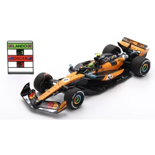 1:18 SPARK 18S1011 McLaren MCL39 n°4 Norris Winner Monaco 2025