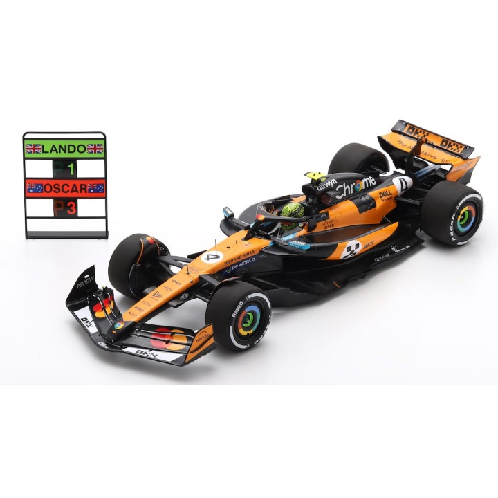 1:18 SPARK 18S1011 McLaren MCL39 n°4 Norris Winner Monaco 2025